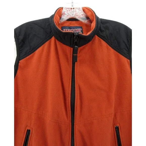 VINTAGE Jansport Vest Small Fleece Jacket Coat Full Zip Windbreaker - Picture 2 of 8